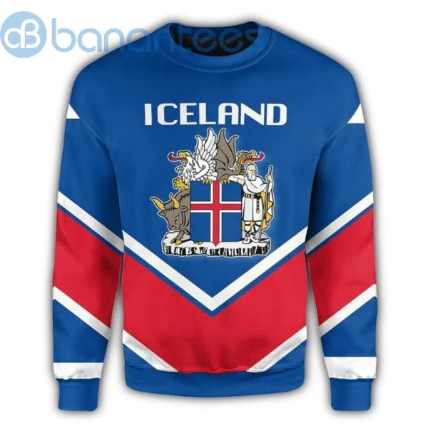 Iceland Coat Of Arms Lucian Style All Over Printed 3D Sweatshirt Product Photo