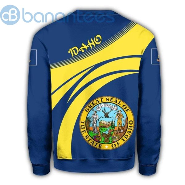 Idaho Coat Of Arms Sweatshirt Cricket Style Full Printed 3D Sweatshirt Product Photo