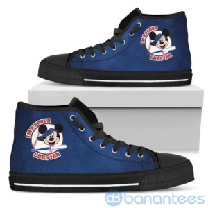 I'm A Proud Chicago Cubs Fan Mickey Circle High Top Shoes Product Photo