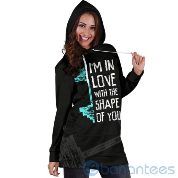 In Love With The Shape of You Hoodie Dress For Women Product Photo