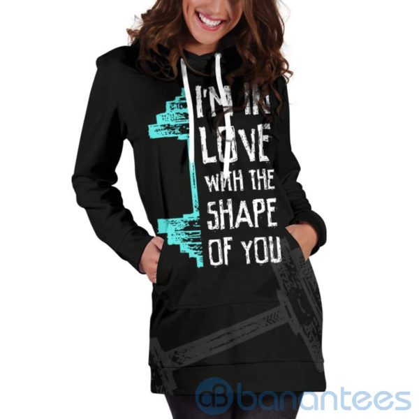 In Love With The Shape of You Hoodie Dress For Women Product Photo