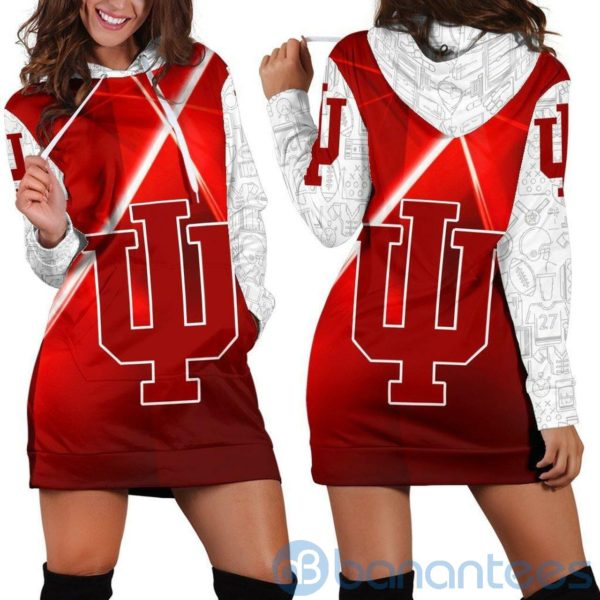 Indiana Hoosiers Hoodie Dress For Women Product Photo