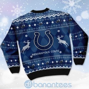 Indianapolis Colts American Football Black Ugly Christmas 3D Sweater Product Photo