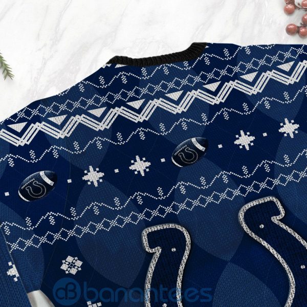 Indianapolis Colts American Football Black Ugly Christmas 3D Sweater Product Photo