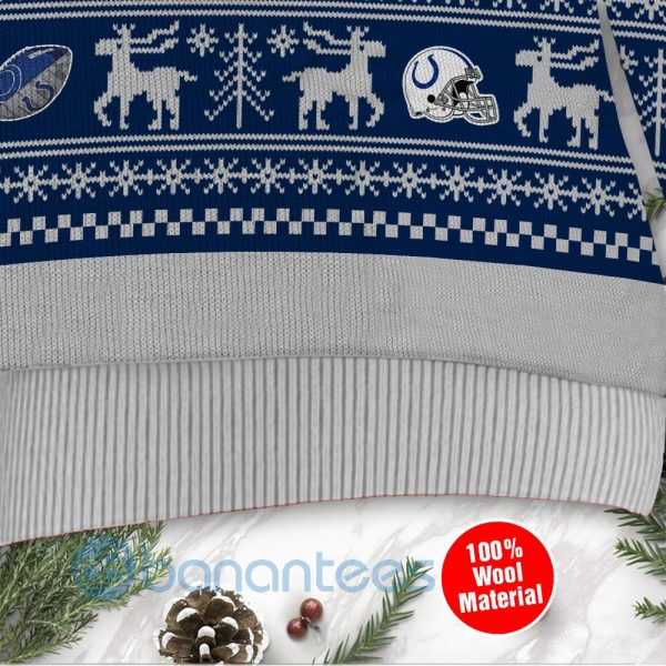 Indianapolis Colts Grateful Dead SKull And Bears Custom Name Christmas 3D Sweater Product Photo
