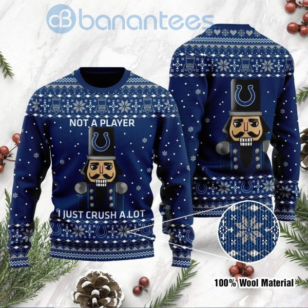 Indianapolis Colts I Am Not A Player I Just Crush Alot Ugly Christmas 3D Sweater Product Photo