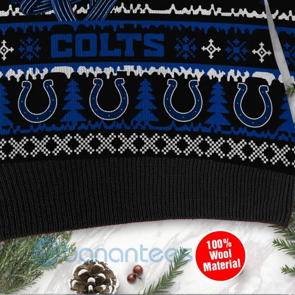 Indianapolis Colts Jack Skellington Halloween Ugly Christmas 3D Sweater Product Photo