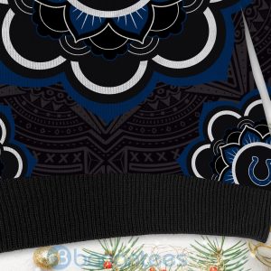 Indianapolis Colts Mandala Logo Ugly Christmas 3D Sweater Product Photo