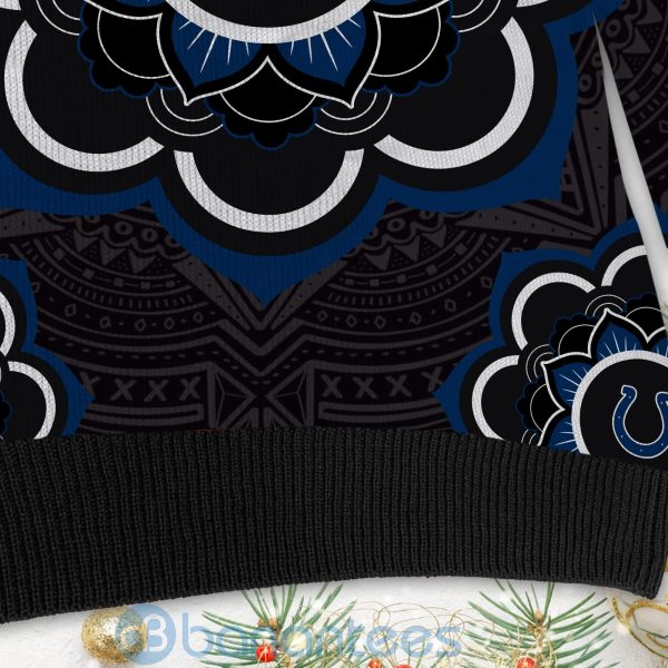 Indianapolis Colts Mandala Logo Ugly Christmas 3D Sweater Product Photo
