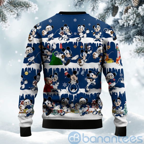Indianapolis Colts Mickey American Football Ugly Christmas 3D Sweater Product Photo