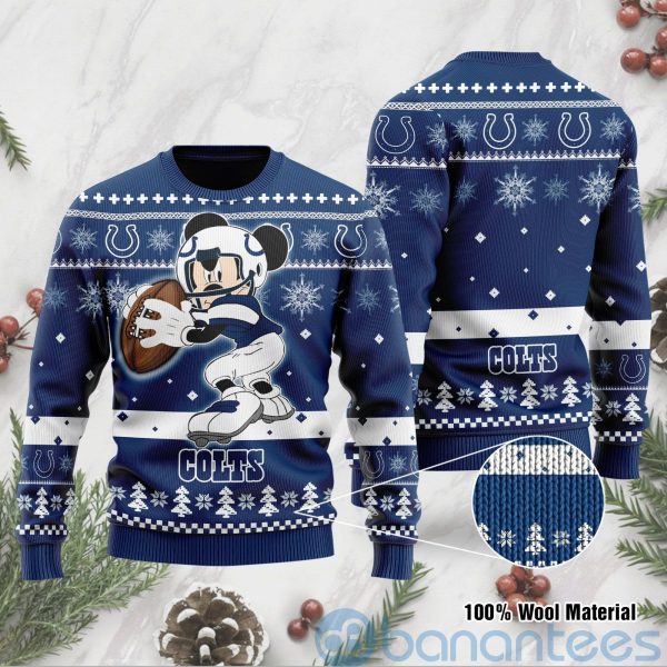 Indianapolis Colts Mickey Mouse Funny Ugly Christmas 3D Sweater Product Photo