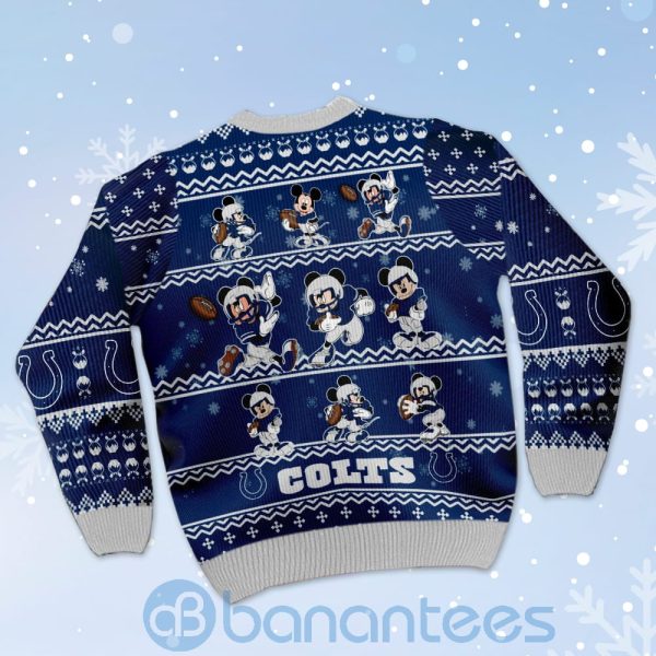 Indianapolis Colts Mickey Mouse Ugly Christmas 3D Sweater Product Photo