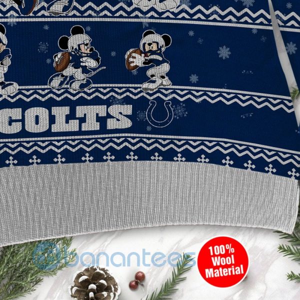 Indianapolis Colts Mickey Mouse Ugly Christmas 3D Sweater Product Photo