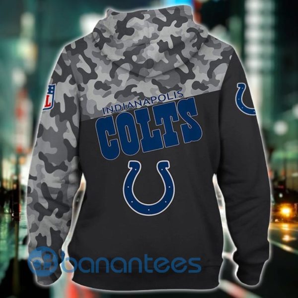 Indianapolis Colts Military Camo Pattern Full Printed 3D Hoodie Product Photo