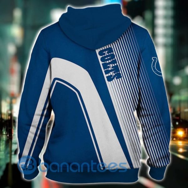 Indianapolis Colts Royal All Over Printed 3D Hoodie Zip Hoodie Product Photo