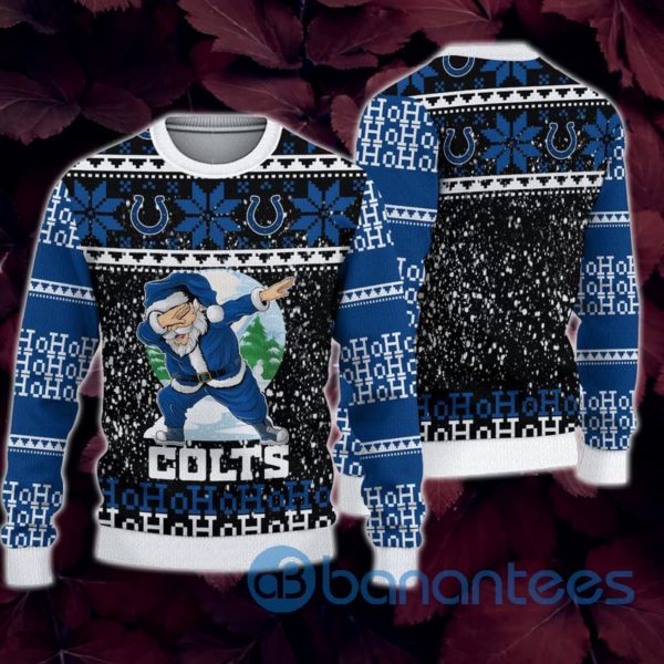 Indianapolis Colts Santa Claus Ho Ho Ho All Over Printed 3D Sweatshirt Product Photo