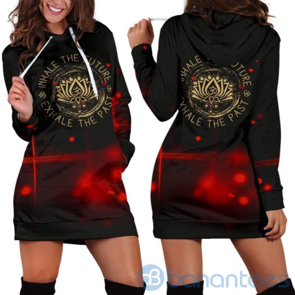 Inhale The Future Exhale The Past Hoodie Dress For Women Product Photo