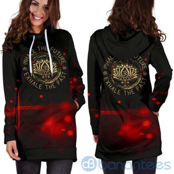 Inhale The Future Exhale The Past Hoodie Dress For Women Product Photo