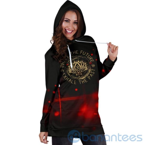 Inhale The Future Exhale The Past Hoodie Dress For Women Product Photo
