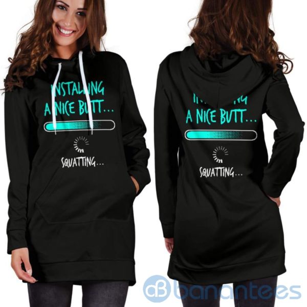 Installing A Nice Butt Hoodie Dress For Women Product Photo