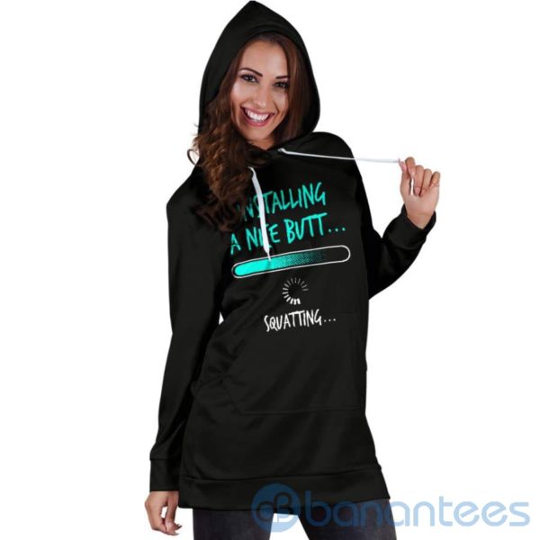 Installing A Nice Butt Hoodie Dress For Women Product Photo
