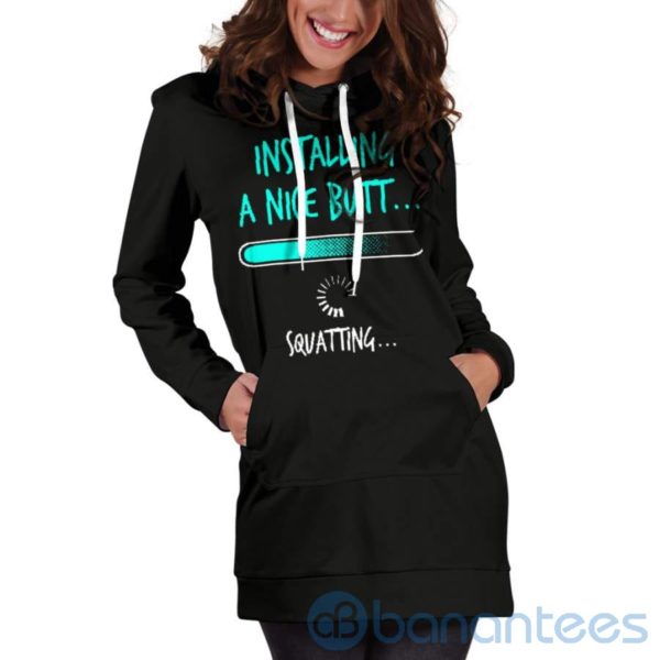 Installing A Nice Butt Hoodie Dress For Women Product Photo