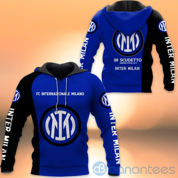 Inter Milan All Over Printed Hoodies Zip Hoodies Product Photo
