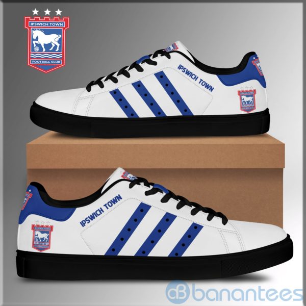 Ipstown Football Blue Striped Low Top Skate Shoes Product Photo