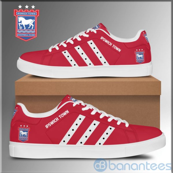 Ipstown Football White Striped Low Top Skate Shoes Product Photo