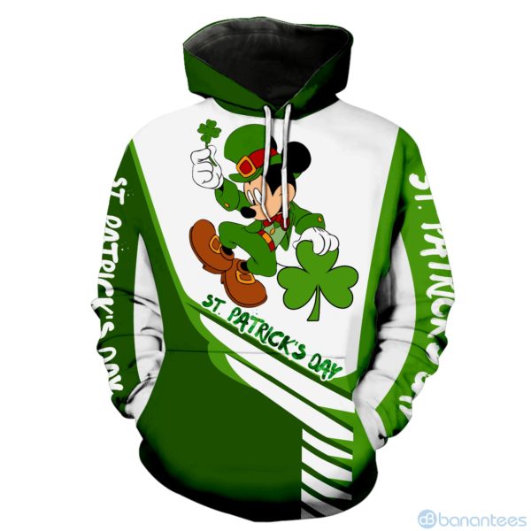 Irish Saint Patrick?s Day Mickey Mouse All Over Printed 3D Hoodie Product Photo