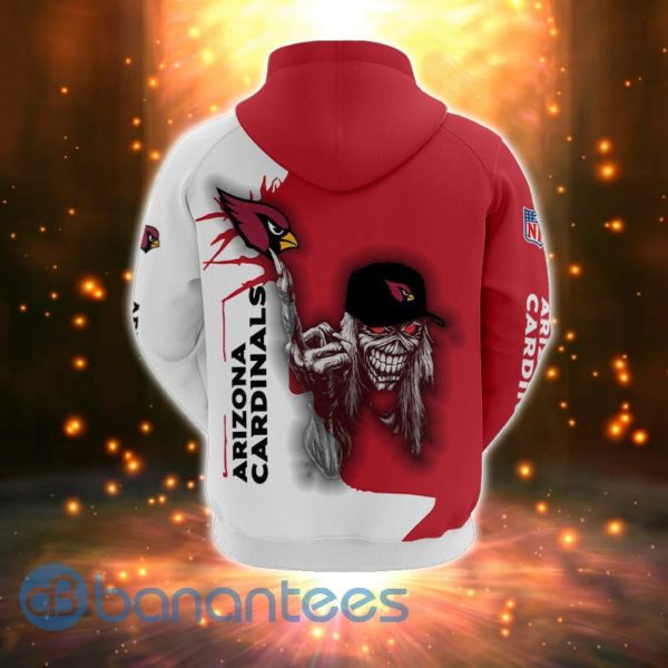Iron Maiden Arizona Cardinals Full Printed 3D Hoodie, Zip Hoodie Product Photo