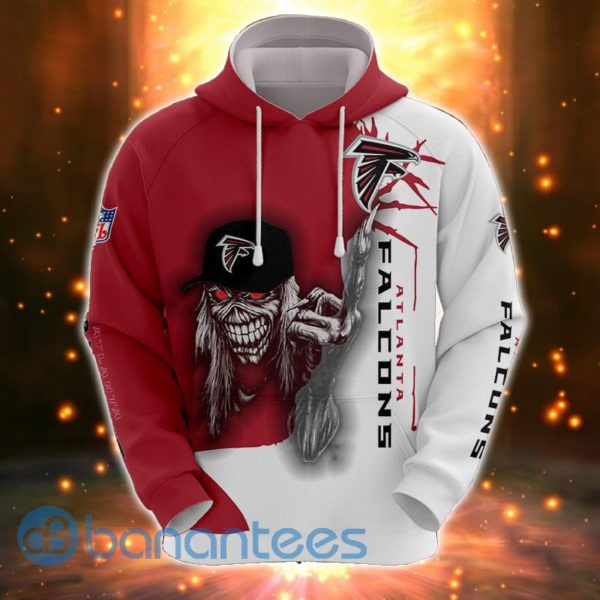 Iron Maiden Atlanta Falcons Full Printed 3D Hoodie, Zip Hoodie Product Photo