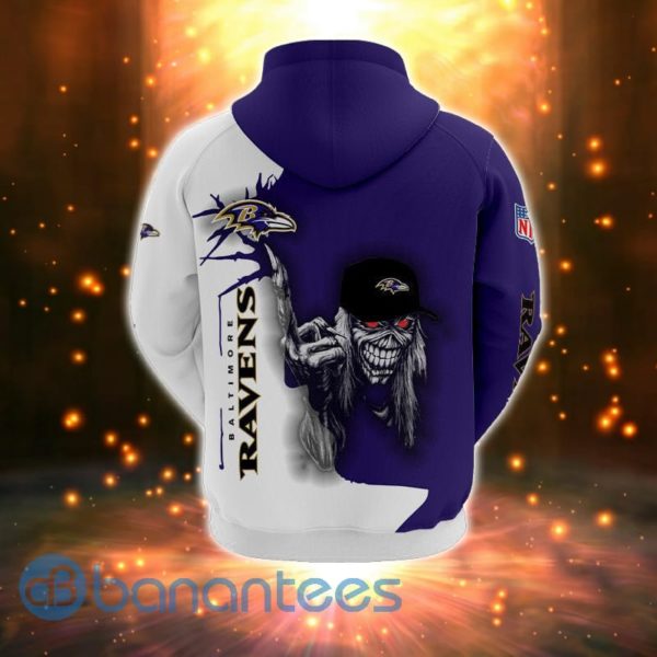 Iron Maiden Baltimore Ravens Full Printed 3D Hoodie, Zip Hoodie Product Photo