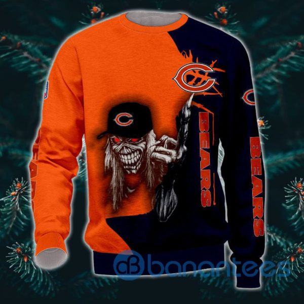 Iron Maiden Chicago Bears All Over Printed 3D Sweatshirt Product Photo