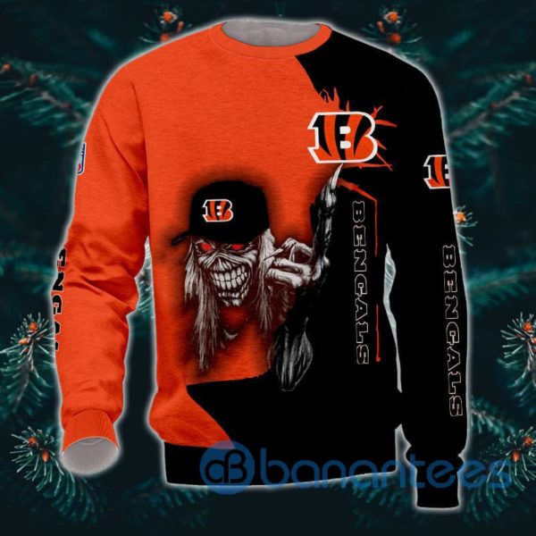 Iron Maiden Cincinnati Bengals All Over Printed 3D Sweatshirt Product Photo