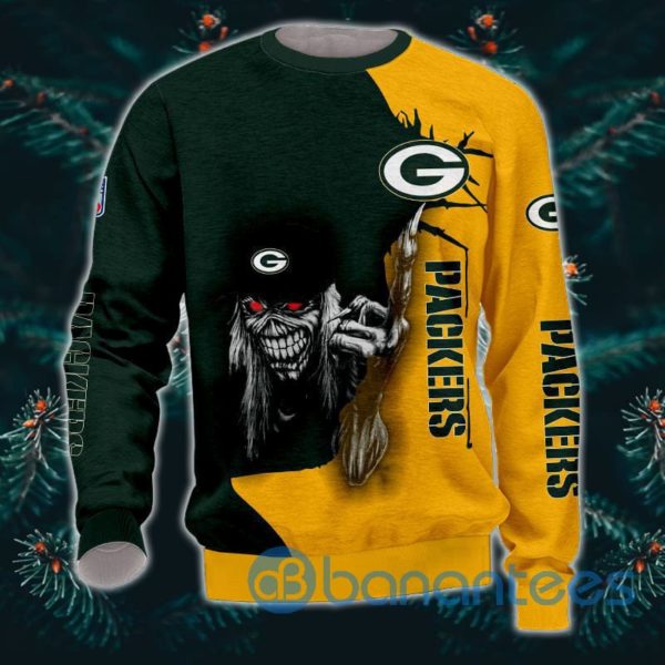 Iron Maiden Green Bay Packers Halloween Full Printed 3D Sweatshirt Product Photo