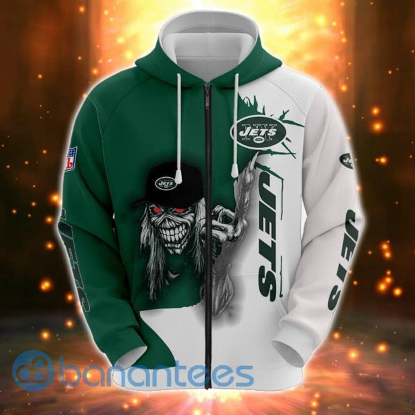 Iron Maiden New York Jets Full Printed 3D Hoodie, Zip Hoodie Product Photo
