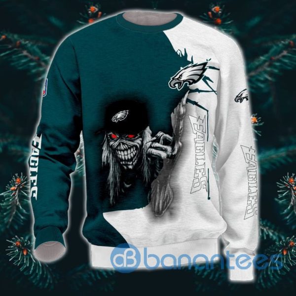 Iron Maiden Pittsburgh Steelers Halloween Full Printed 3D Sweatshirt Product Photo