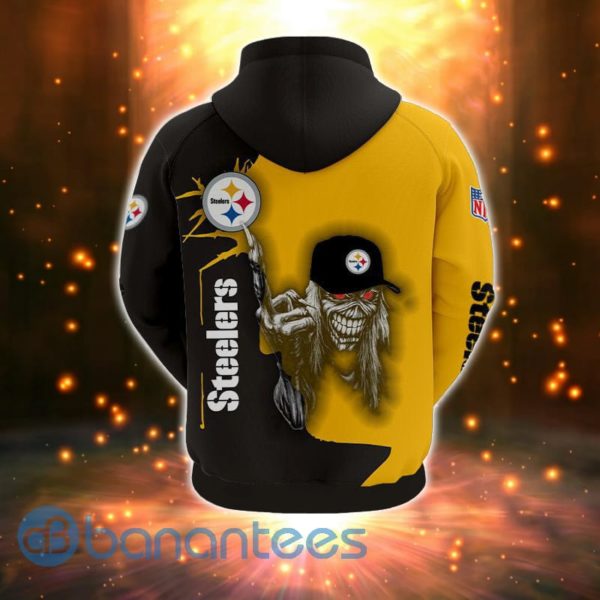 Iron Maiden Pittsburgh Steelers Full Printed 3D Hoodie, Zip Hoodie Product Photo