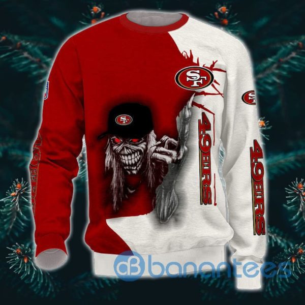 Iron Maiden San Francisco 49ers Halloween Full Printed 3D Sweatshirt Product Photo