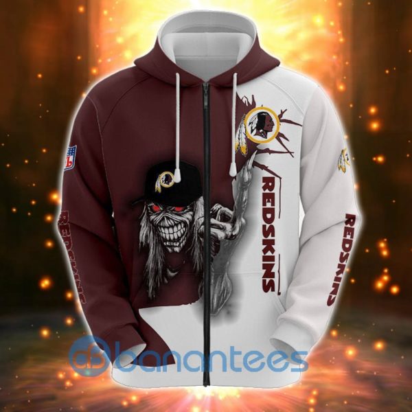Iron Maiden Washington Redskins All Over Printed 3D Hoodie Zip Hoodie Product Photo