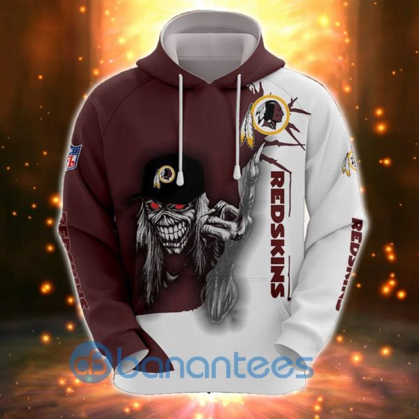 Iron Maiden Washington Redskins All Over Printed 3D Hoodie Zip Hoodie Product Photo