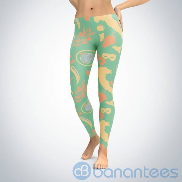 Italian Pattern Leggings For Women Product Photo