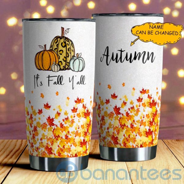 It's Fall Y'all Pumpkin Tumbler Product Photo