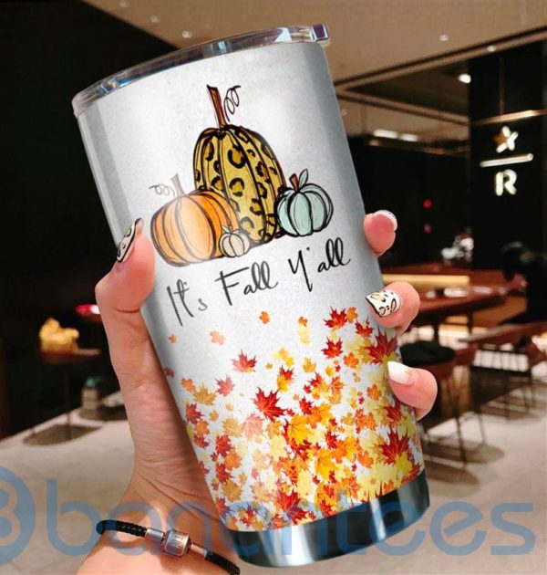 It's Fall Y'all Pumpkin Tumbler Product Photo