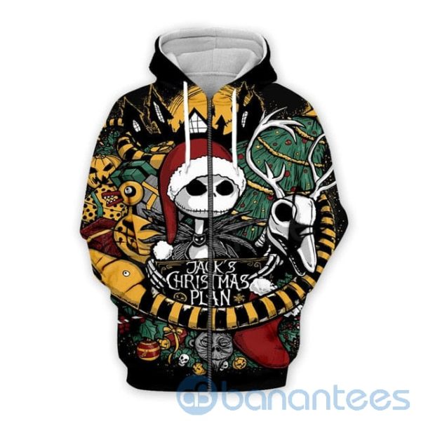 Jack's Christmast Plan All Over Printed 3D Hoodie Product Photo