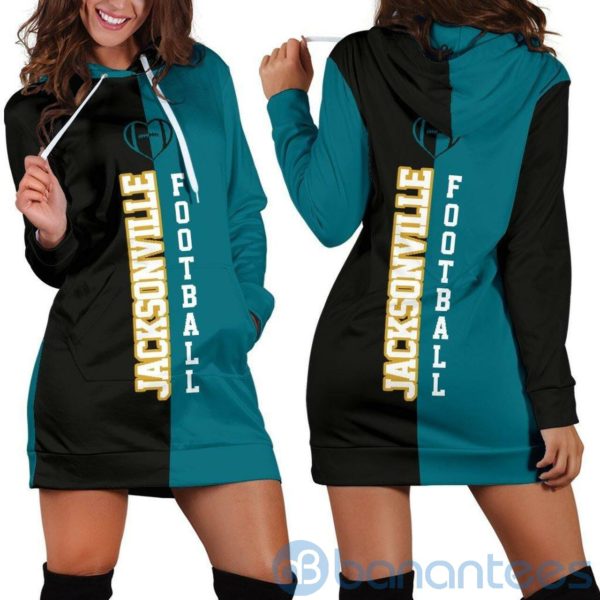 Jacksonville Football Hoodie Dress For Women Product Photo