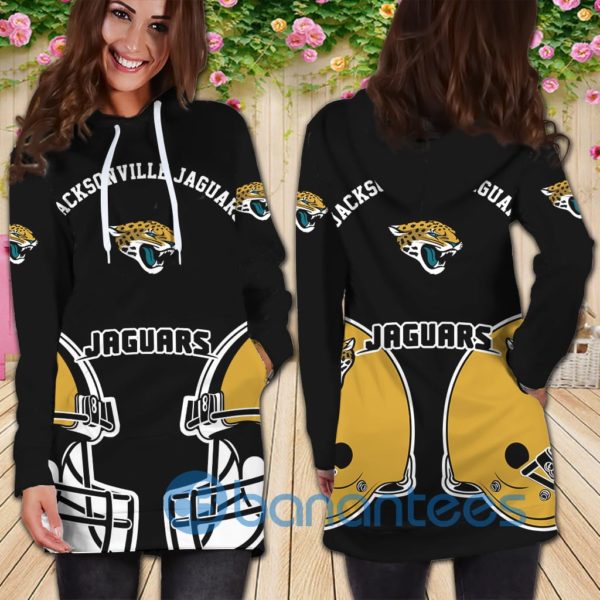 Jacksonville Jaguars All Over Printed 3D Hoodie Dress For Women Product Photo