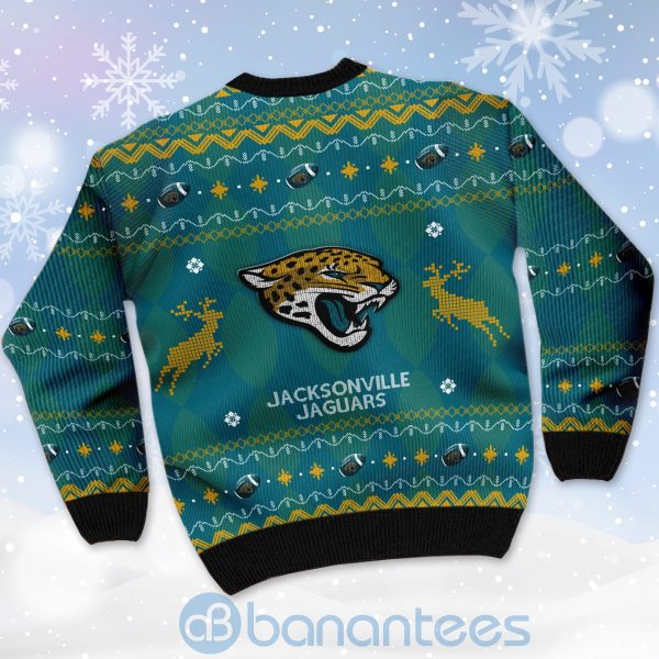 Jacksonville Jaguars American Football Black Ugly Christmas 3D Sweater Product Photo