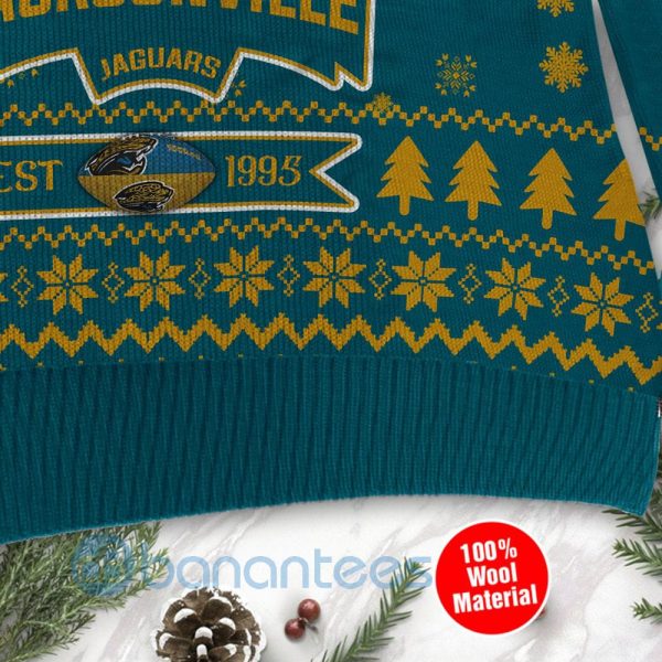 Jacksonville Jaguars Cute Baby Yoda Grogu Ugly Christmas 3D Sweater Product Photo